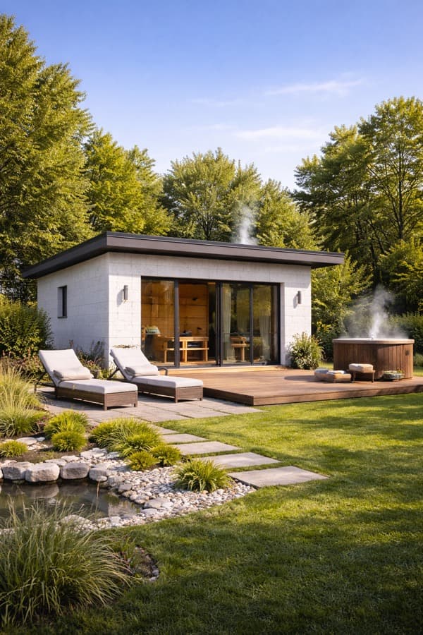 Баня из газобетонных блоков в Самаре