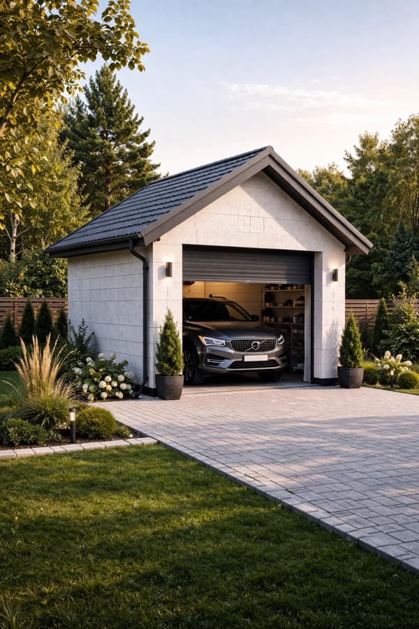 Гараж из газоблоков в Самаре