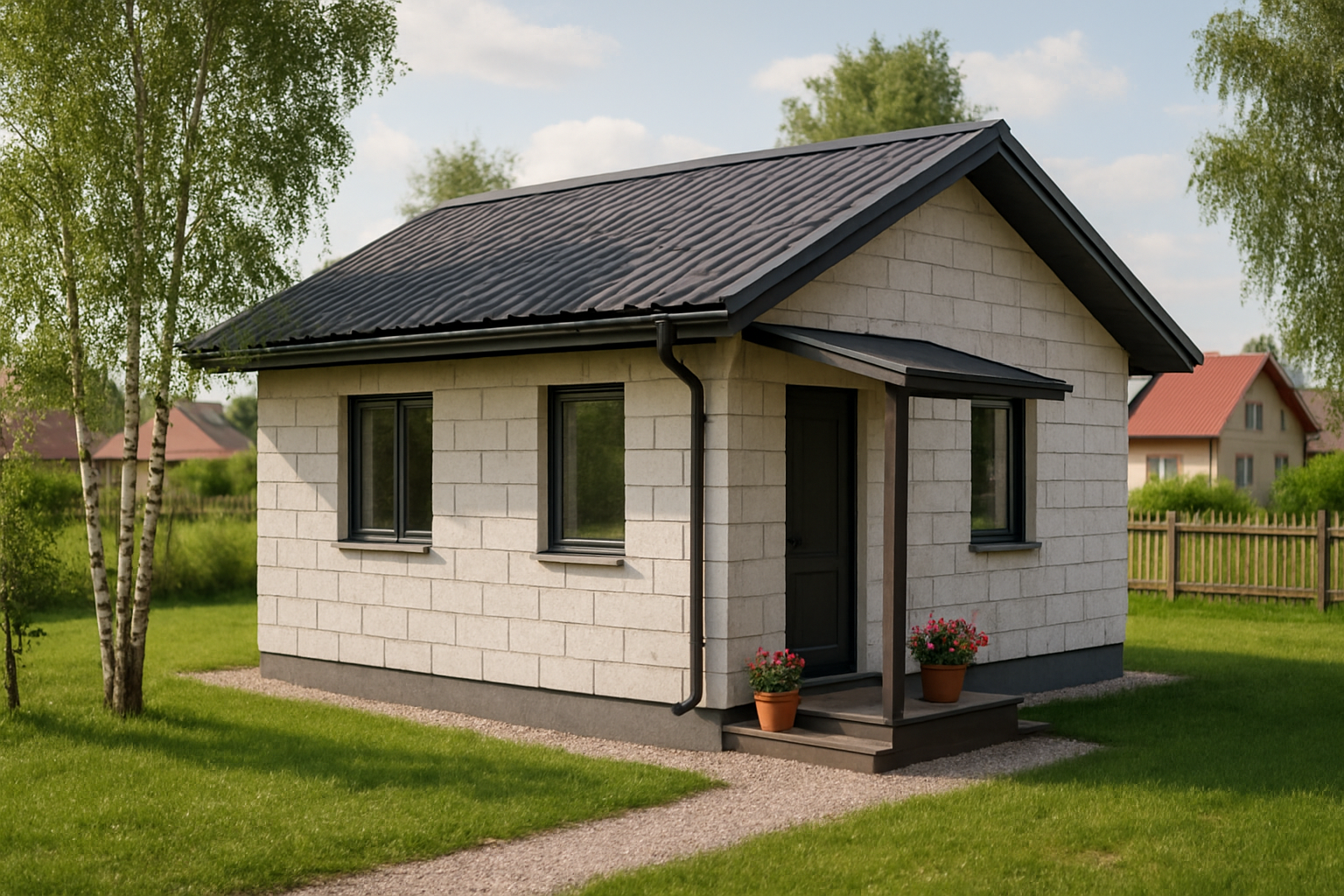 Дом из газобетона 50 кв.м