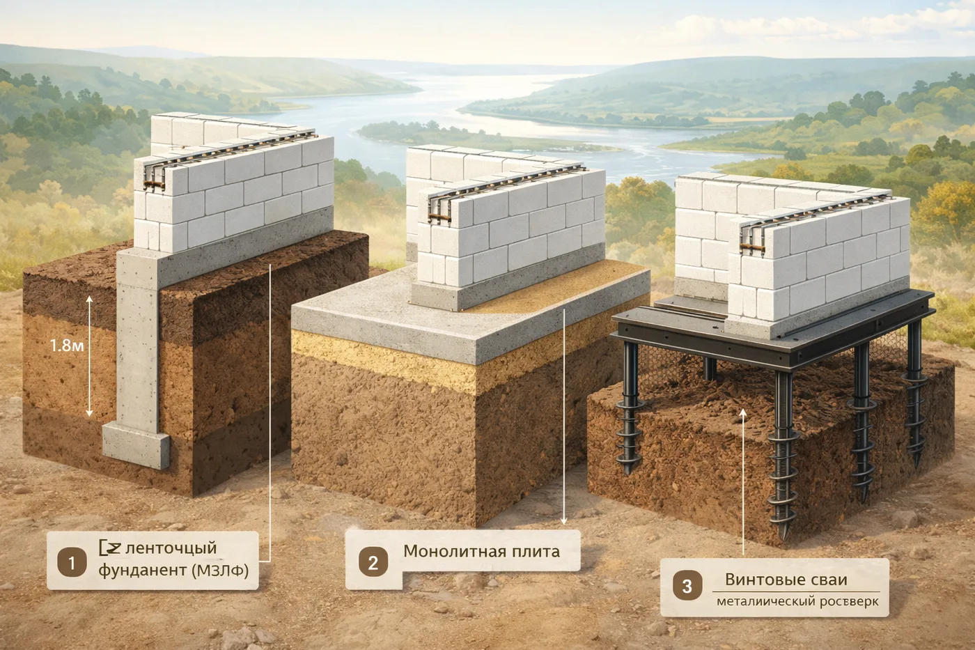 Фундамент под дом
